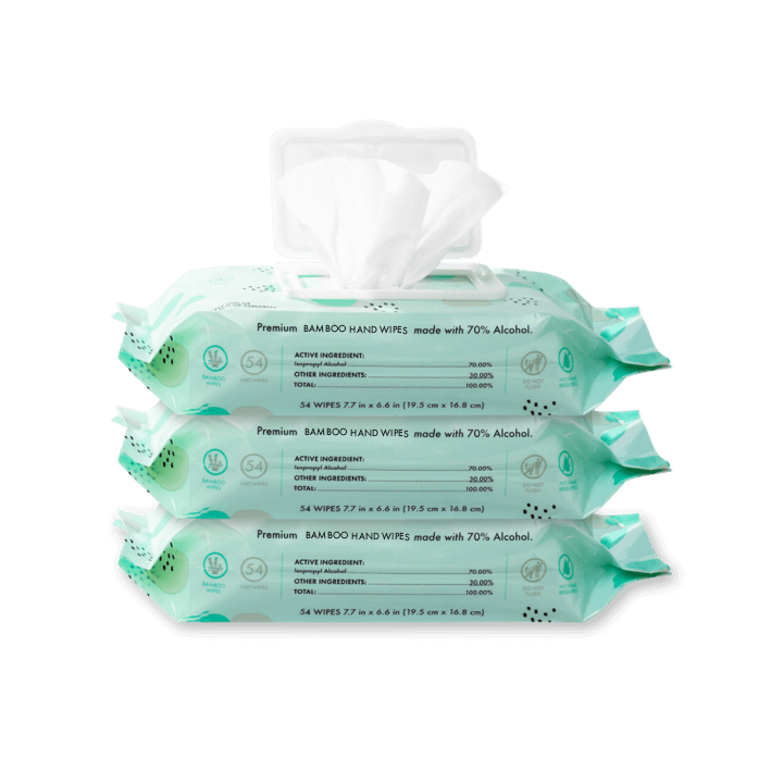 3 PACK - Unscented Hand Wipes