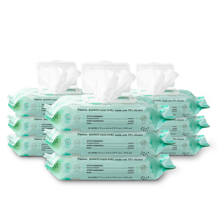 9 PACK - Unscented Hand Wipes