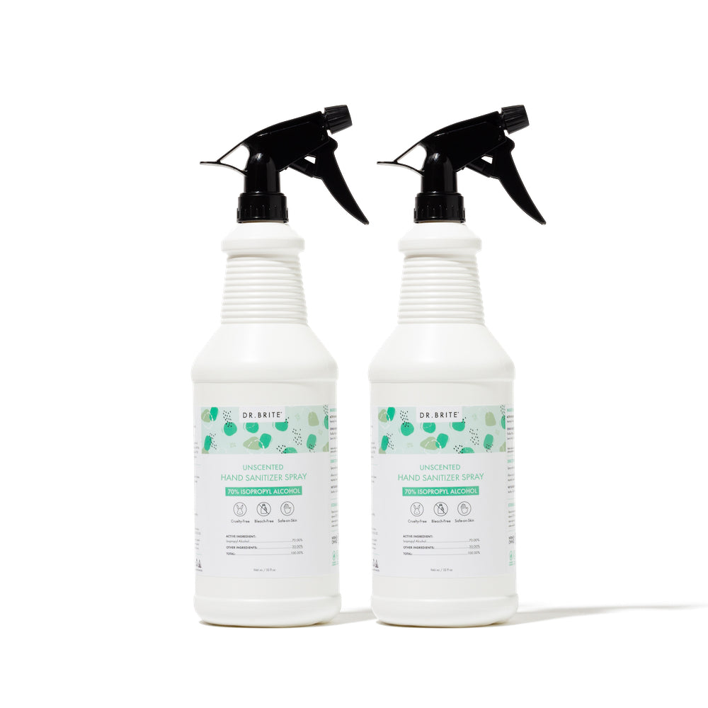2 PACK - 32oz Unscented Hand Sanitizer Spray